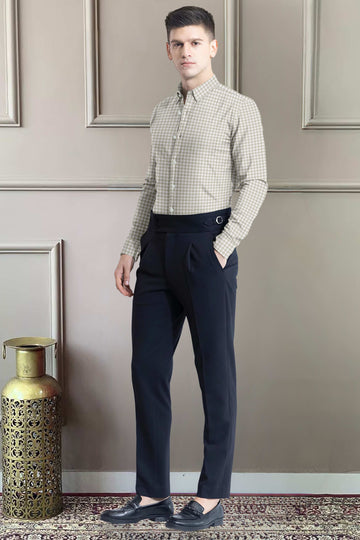 Classic Beige Check Shirt