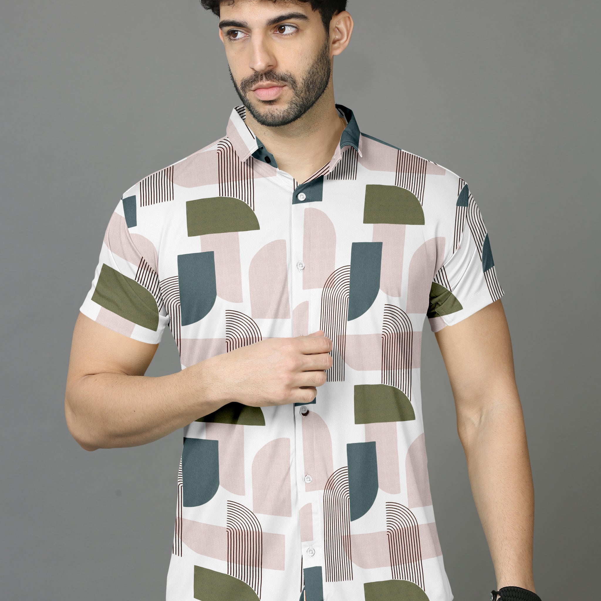 Triangular Bliss Printed Half Sleeve Shirt