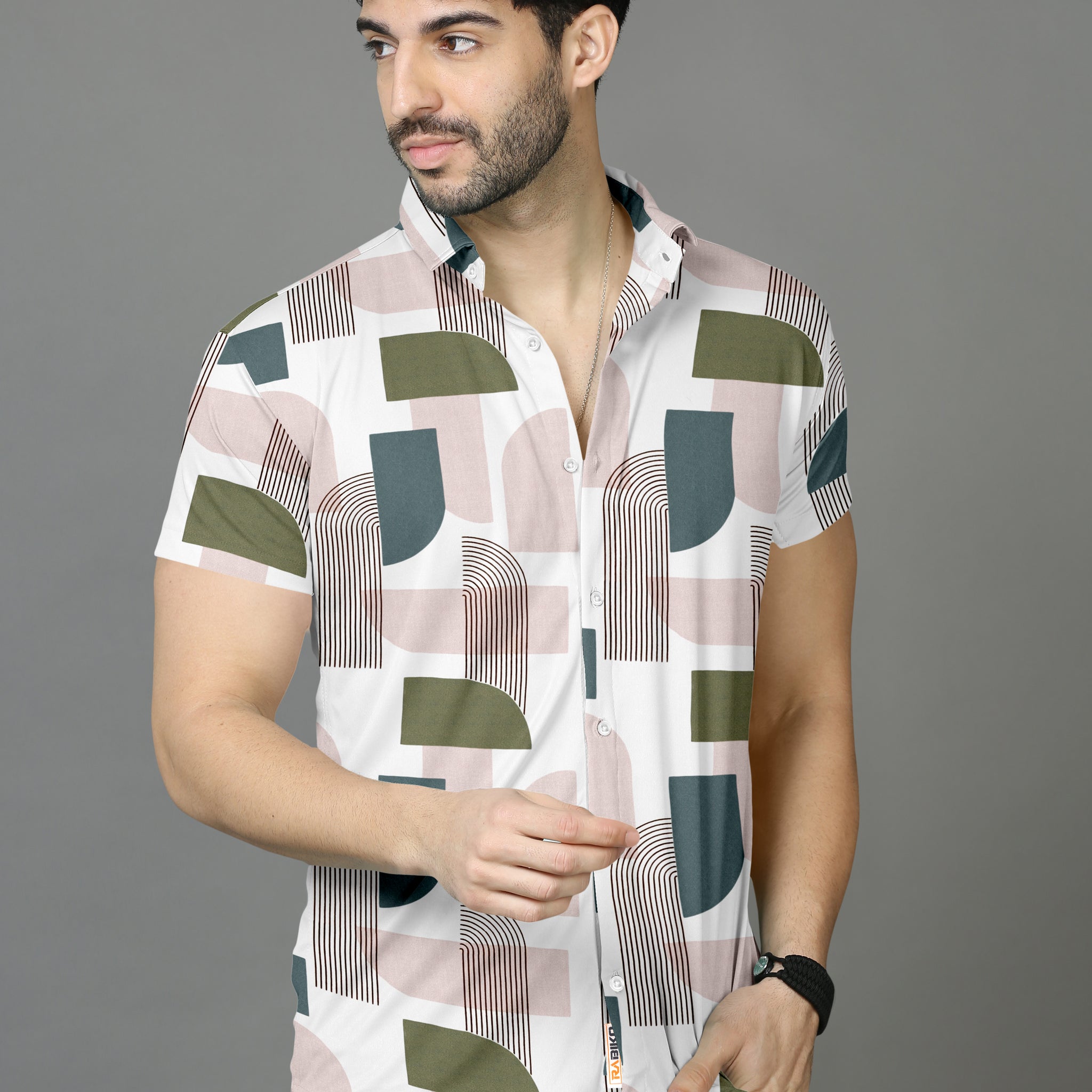 Triangular Bliss Printed Half Sleeve Shirt