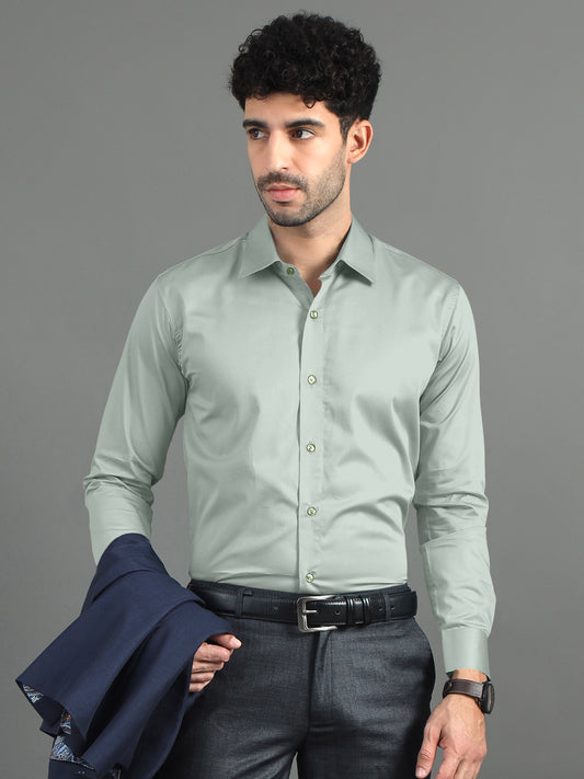 Nebula Subtle Sheen Super Soft Premium Satin Cotton Shirt