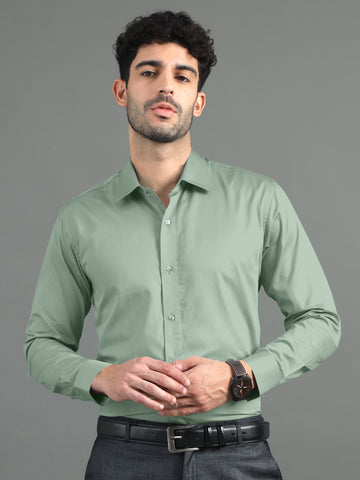 Spring Rain Subtle Sheen Super Soft Premium Satin Cotton Shirt